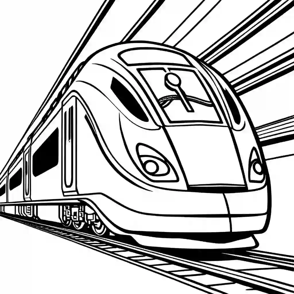 Light-Speed Trains coloring pages